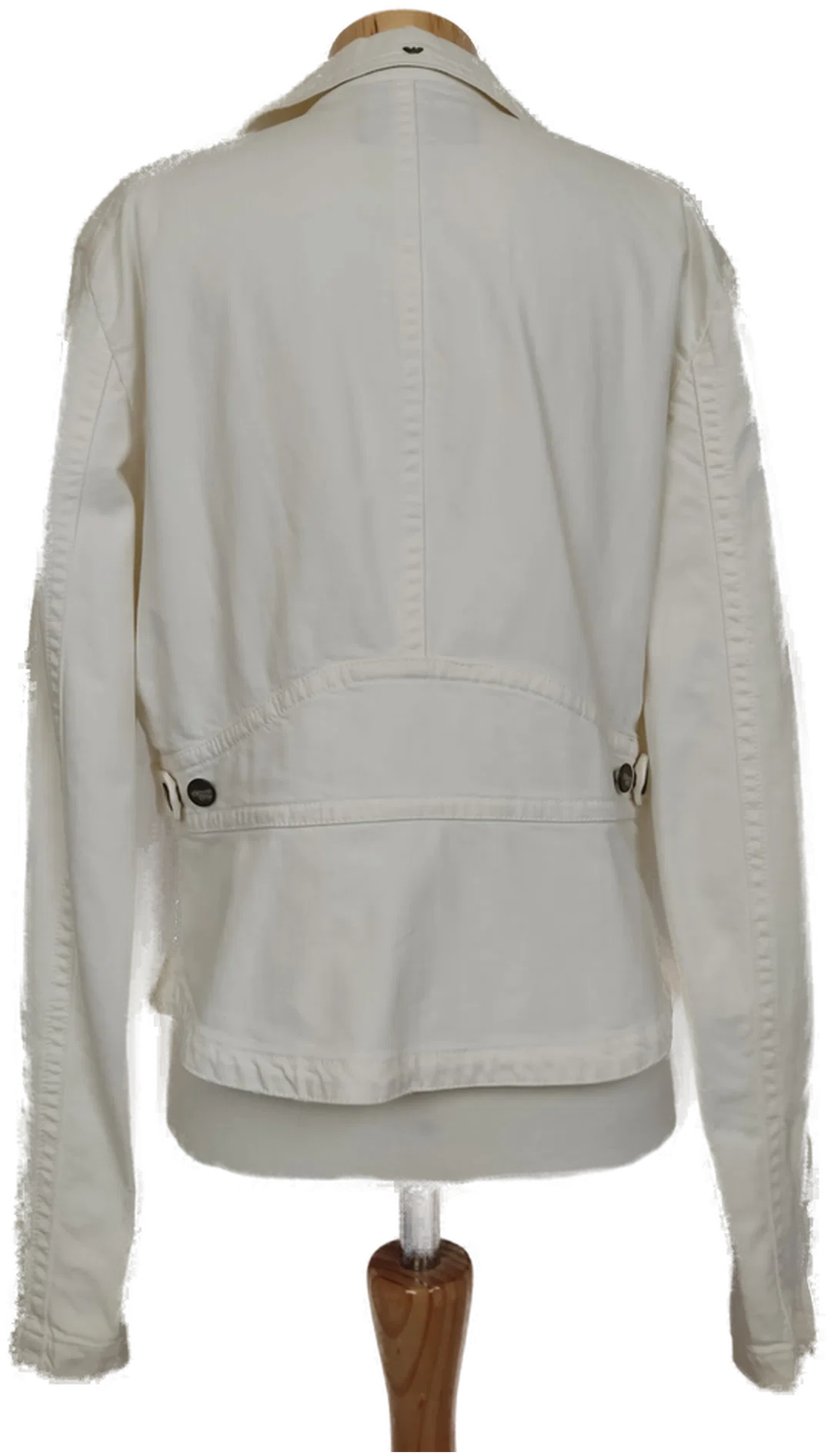 Armani Damen Denim Jacke natur weiß Gr. Eu 46 ,US 10 – Bild 2