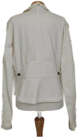 Armani Damen Denim Jacke natur weiß Gr. Eu 46 ,US 10 - Bild 2