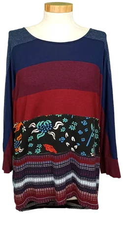 Desigual Damentop gemustert Gr. S - Bild 1