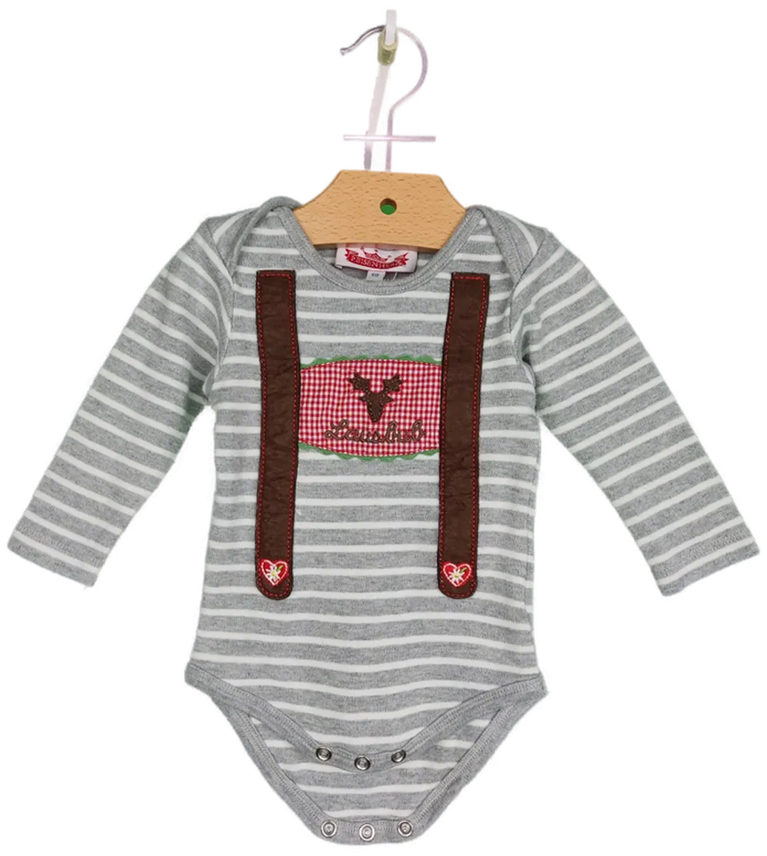 P. Eisenherz Body mit Stickerei 