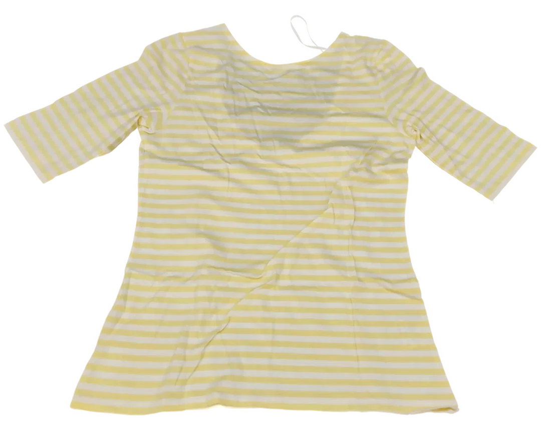 United Colors of Benetton Kindershirt gelb/weiß Gr. M – Bild 2