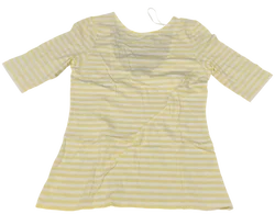 United Colors of Benetton Kindershirt gelb/weiß Gr. M - Bild 2