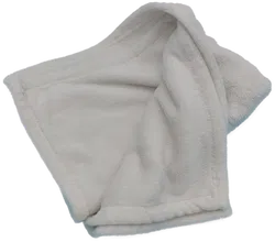 Kinderkuscheldecke weiß, Größe ca. 75x100 cm - Bild 1