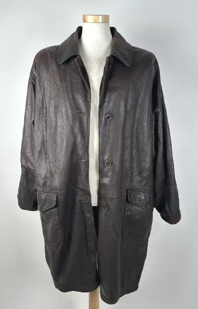 Vintage Bally Damen Ledermantel - Gr. 46 - Bild 1