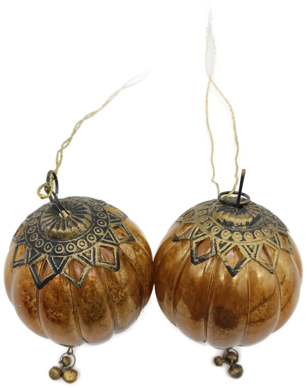 Weihnachtsschmuck 2er Set  mit Zierkettchen - Bild 1