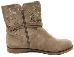 Damen Sommerstiefeletten Velourleder braun Gr. 40 – Vorschau 6
