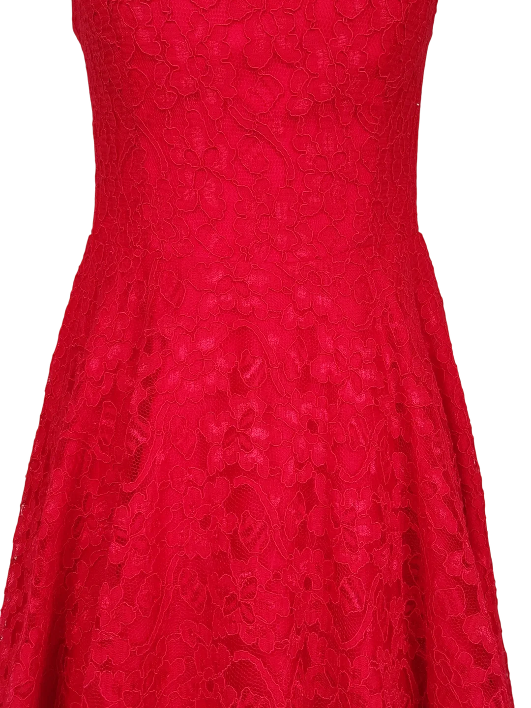 Vintage heine Damen Abendkleid, rot - Gr. S  – Bild 3