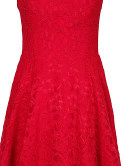 Vintage heine Damen Abendkleid, rot - Gr. S  - Bild 3