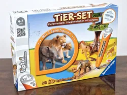 tiptoi® Tier-Set Elefantenkalb, Löwenweibchen mit Jungem - Lernspiel - Ravensburger - Bild 1