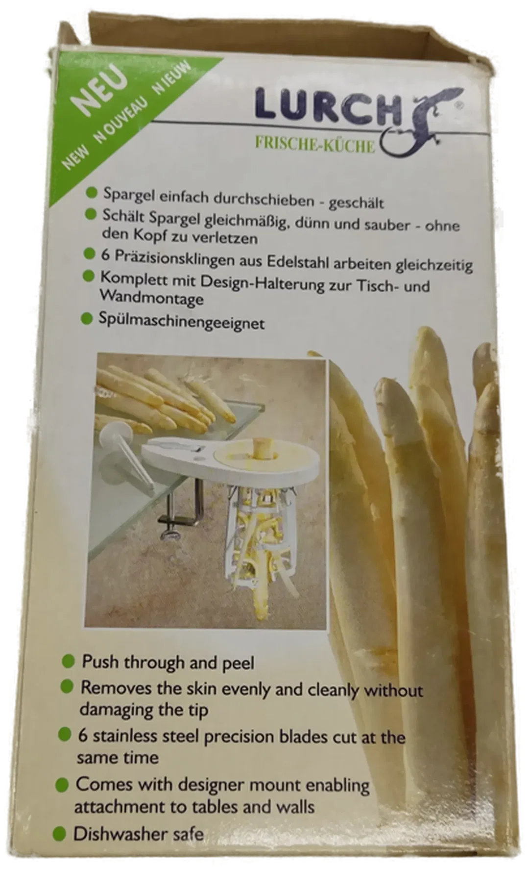 LURCH Spargelschäler mit 6 Präzisionsklingen – Bild 3