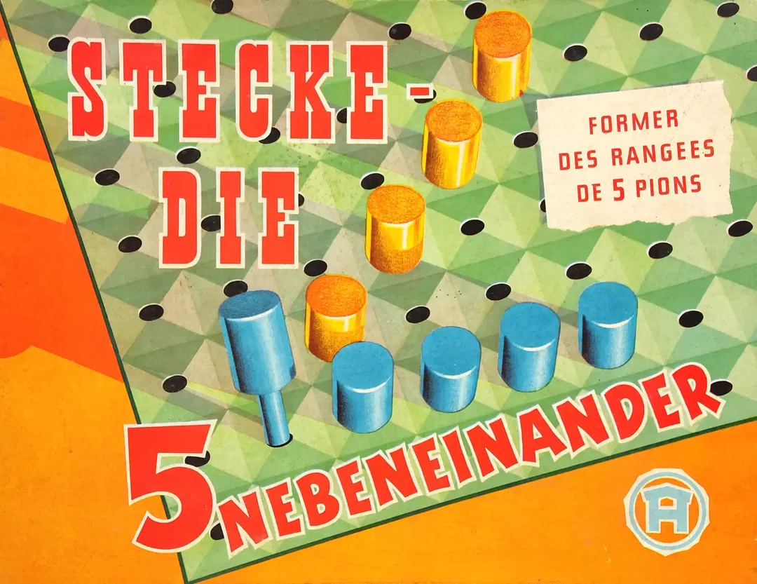 Vintage Spiel - Stecke die 5 Nebeneinander - AUSSER Spiele Nr. 226 - Bild 4
