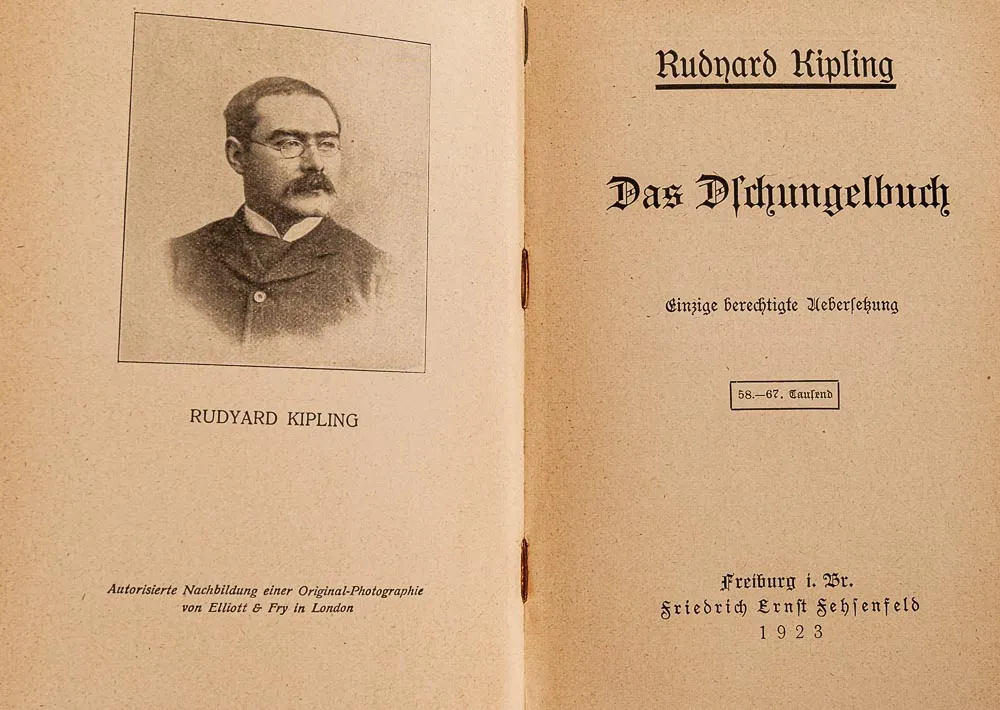 Rudyard Kipling - Das Dschungelbuch antiquarisch 1923 – Bild 2