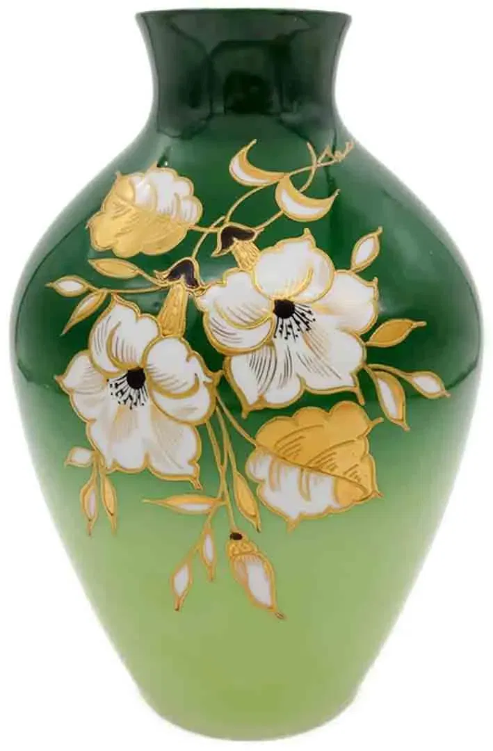 Wallendorf Vase Goldrelief handgemalt  - Bild 4