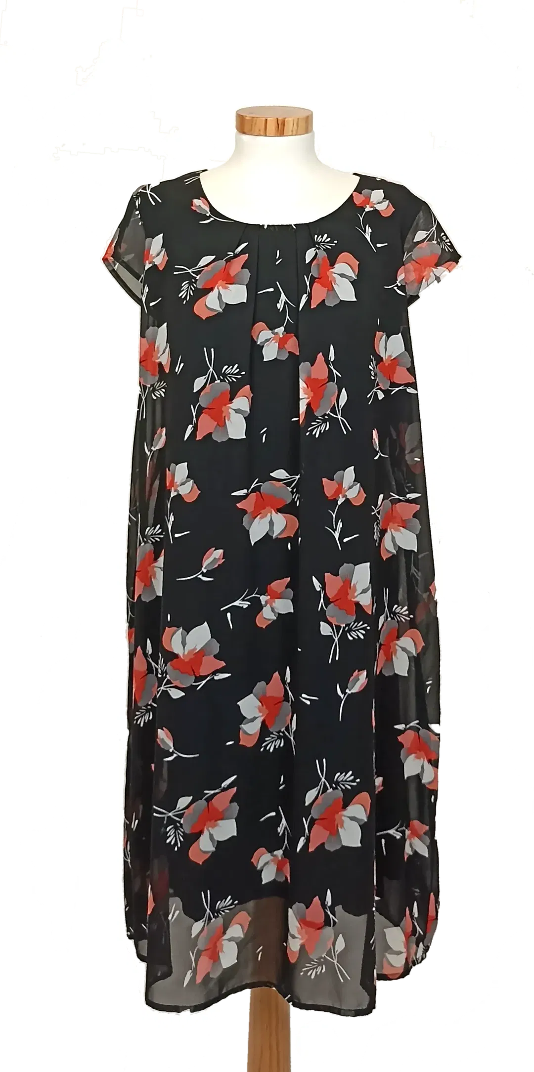 KS. selection Midikleid geblümt Gr. 44 - Bild 1