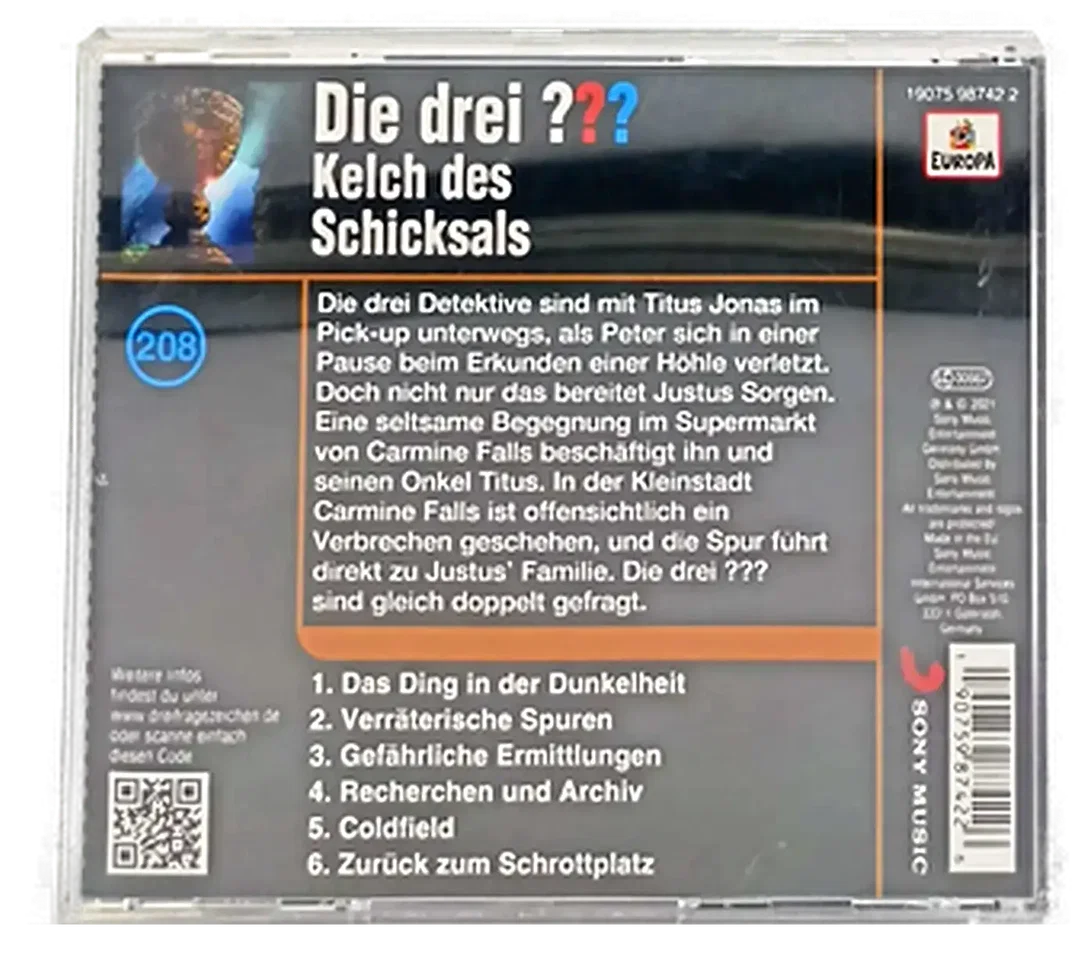 CD Die drei ??? "Kelch des Schicksals" – Bild 2
