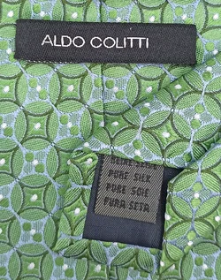 Aldo Colitti Herren Seidenkrawatte gemustert – Vorschau 3