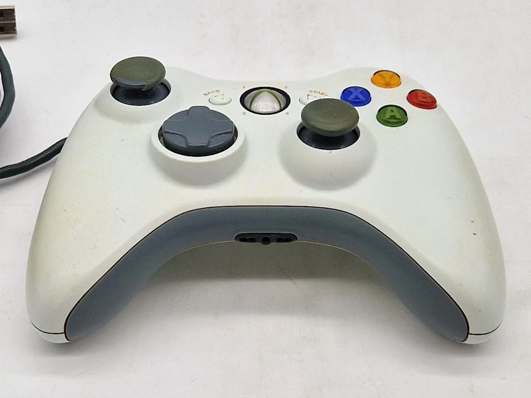 Original Microsoft Xbox 360 Controller - Kabelgebunden - weiß – Bild 3