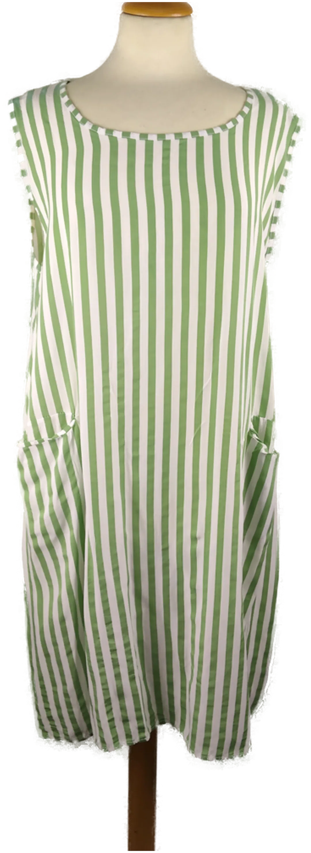 Kleid Damen Sonstige Viskose Gestreift | Sommer-Leicht - Bild 4