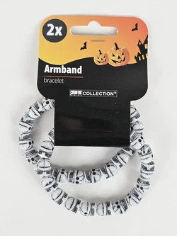 Halloween Zubehör #6 "Totenkopf-Armband"