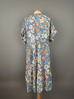 Sommerkleid bunt mit Blumenmuster - L/XL - Bild 3