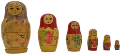 Babuschka/Matroschka - russische Puppen 6-teilig - Bild 5