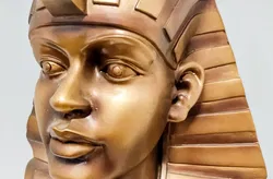 Ägyptische Pharao Büste Skulptur Gold-Bronze Optik Deko-Figur 36 cm - Bild 3