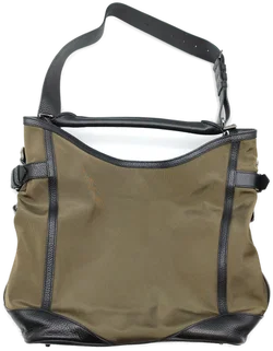 Burberry Tote Bag | Leder/Nylon | Olivengrün – Vorschau 9