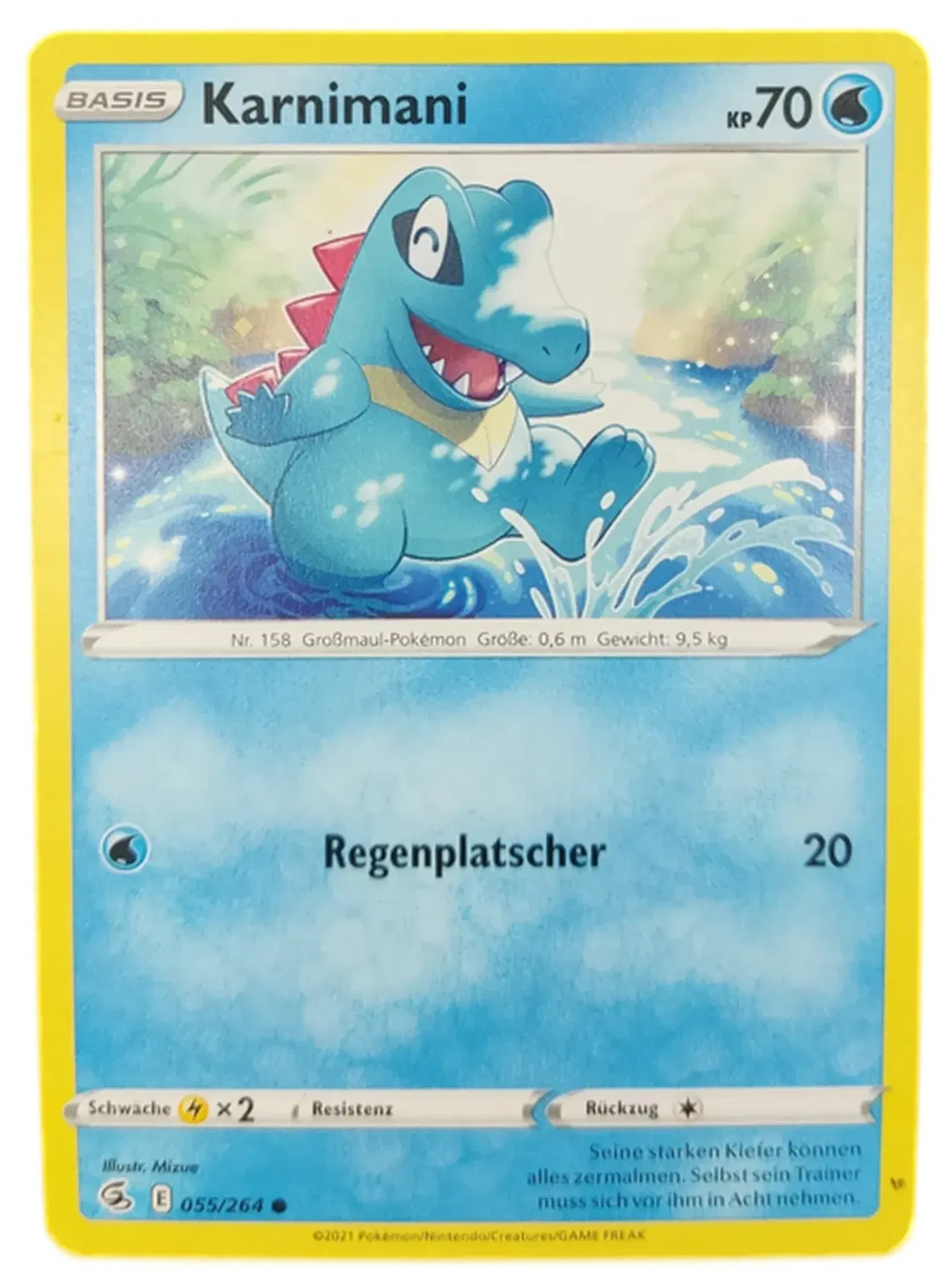 Pokémon Sammelkarte Basis Karnimani - Bild 1