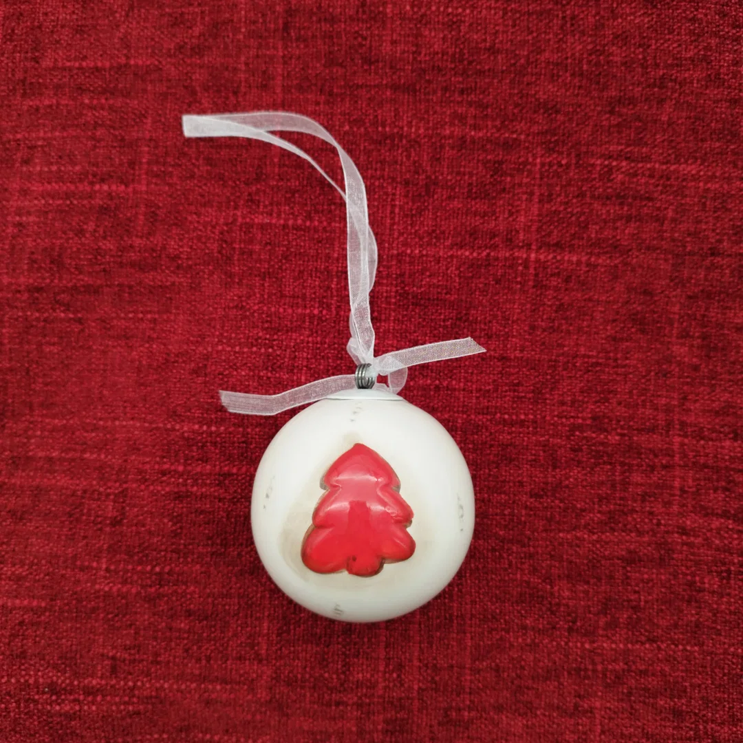 Weihnachtskugel Keramik | Vintage-Schatz – Bild 2