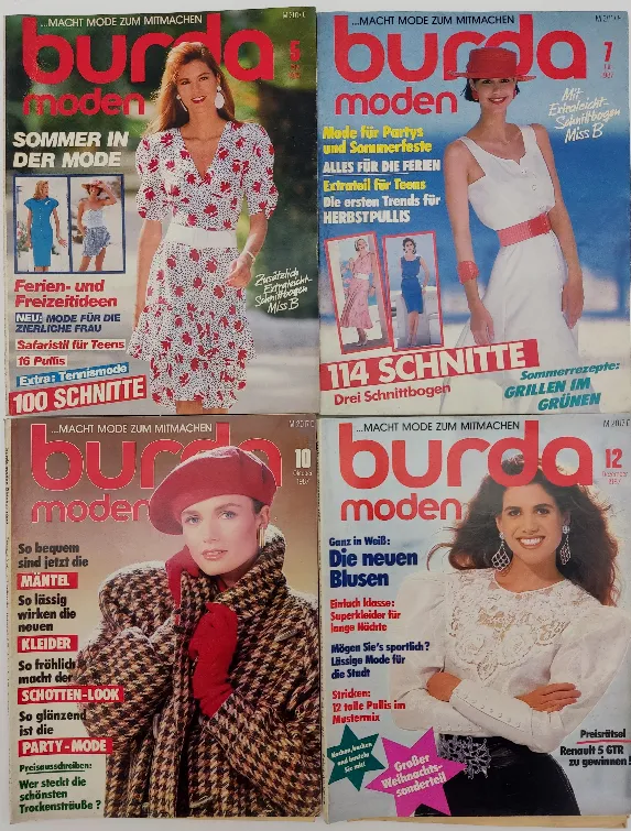 Burda Modezeitschrift 8 Hefte 1987 – Bild 2