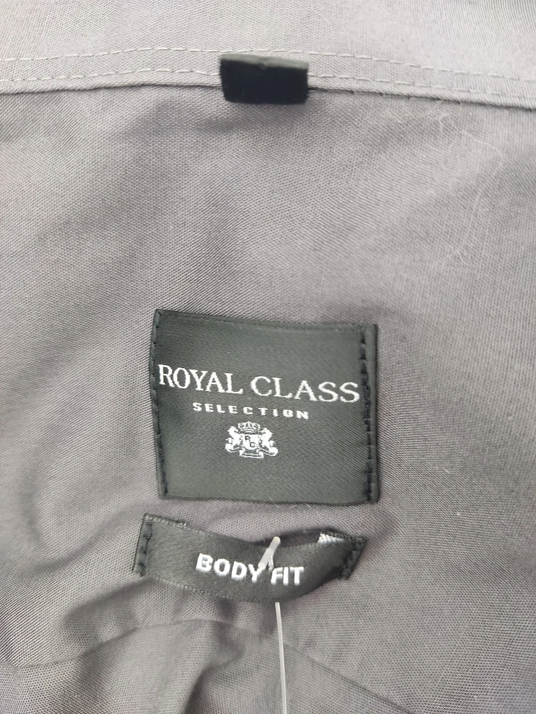ROYAL CLASS Herren Hemd, grau - Gr. 38 (S) (body fit) – Bild 4