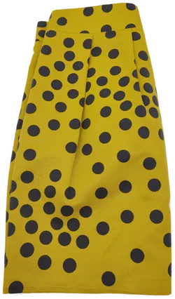 Moschino Damen Rock senf/schwarz deutsche Gr. 44 vintage - Bild 4