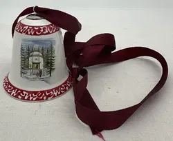 Christbaumkugel und Glocke aus Porzellan - Bild 4