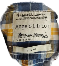 Angelo Litrico Hemd L | Blau-Gelb Kariert – Vorschau 4