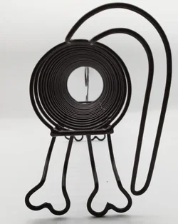 Witziger Spiral Dackel Halter - 1980er / VINTAGE - Bild 4
