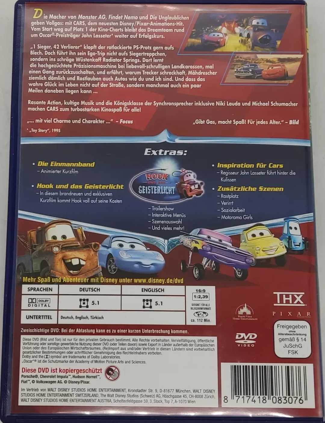 DVD Disney Pixar "Cars" – Bild 2