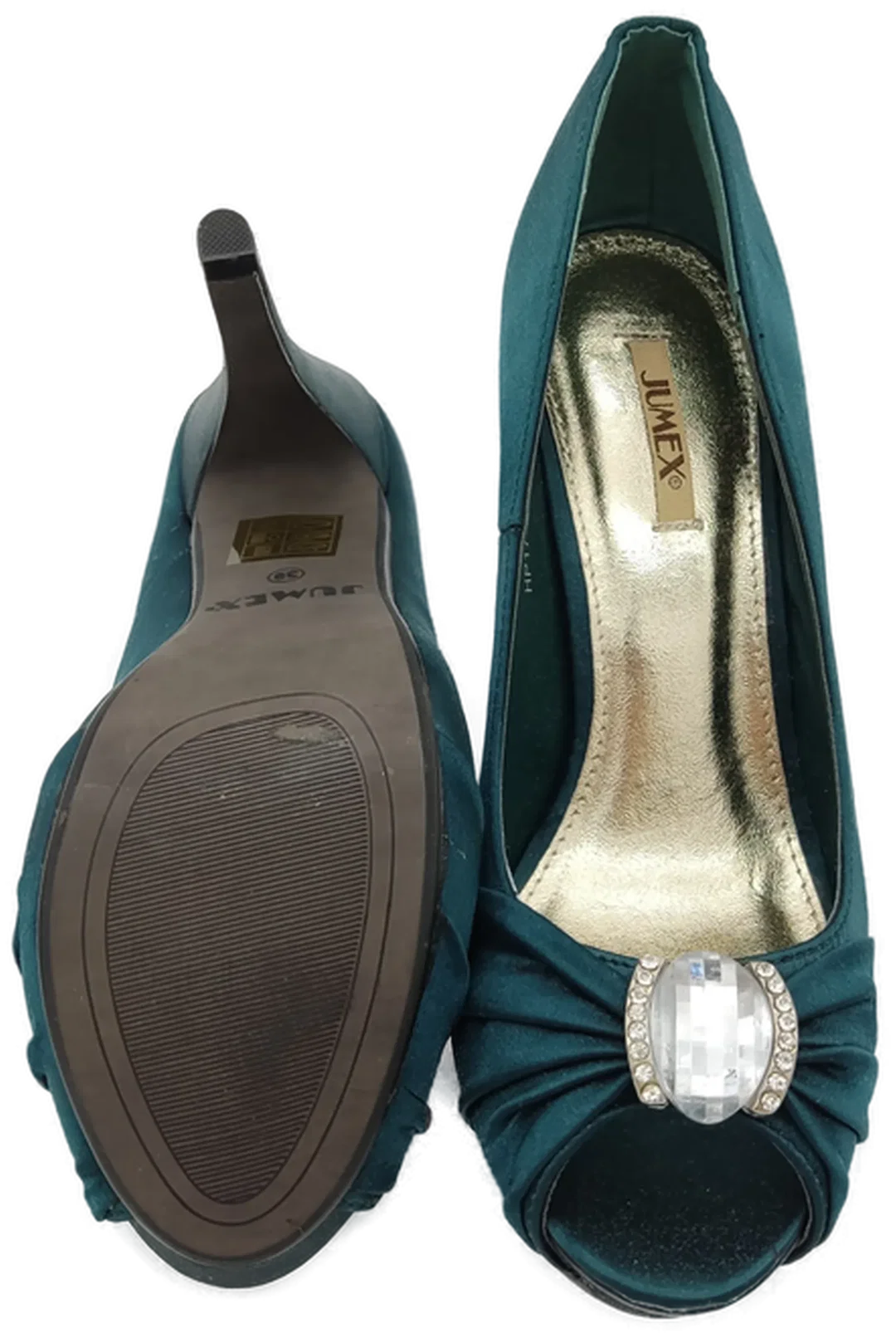 JUMEX Damen High Heels blaugrün - Gr. 39 – Bild 3