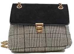 New Look Damentasche kariert schwarz/weiß – Vorschau 2