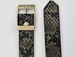Damen Ledergürtel - Schlangenoptik - Länge ca. 100 cm - Bild 3