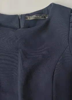 Zara Trafaluc Damen Midikleid, marine - Gr. XS - Bild 4