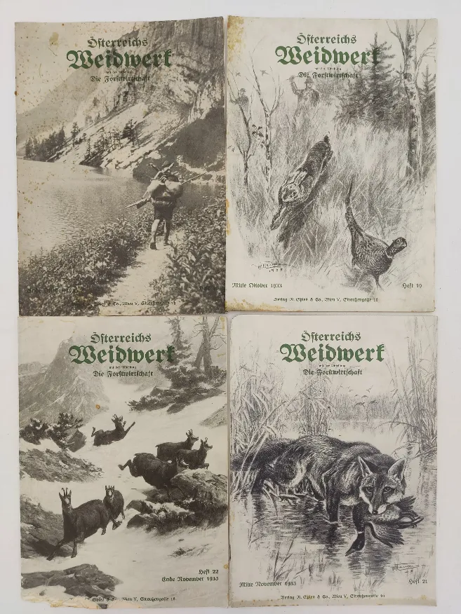 Österreichs Weidwerk - 16 Hefte - Jagdmagazin 1933 – Bild 4