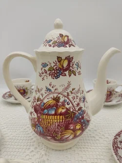 Royal Tudor 'Fruits & Flowers' Kaffee- und Teeservice Keramik | Englischer Schatz – Vorschau 8