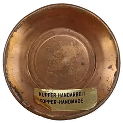 Vintage Kupfer-Vase mit floraler Gravur – Handgearbeitete Metallvase – Vorschau 7