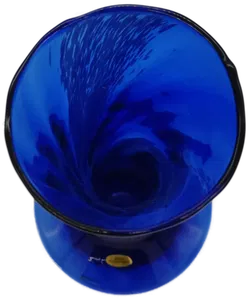 Vintage Glasvase Kobaltblau Höhe: ca 29,5cm  - Bild 2