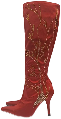 Vizzano Ana Hickmann Damenstiefel rot Gr. 37 - Bild 3