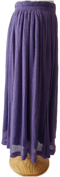Lilafarbiger Damenbaumwollrock - 42 - Bild 2