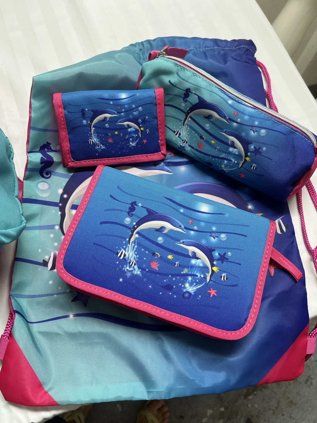 5-teiliges Mädchenschultaschen-Set Dolphins Spirit - Neu mit Etikett – Bild 5