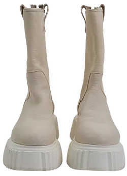 AGL Damen Plateau Leder Boots, creme - Gr. 36 - Bild 4