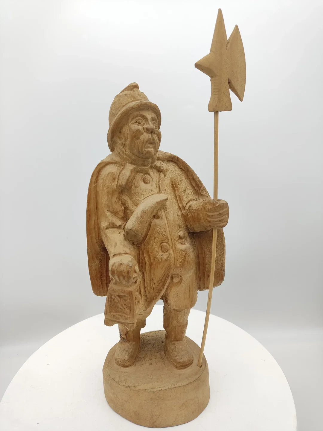 Nachtwächter Figur Handarbeit Holz 44 cm | Handgeschnitztes Unikat - Bild 1