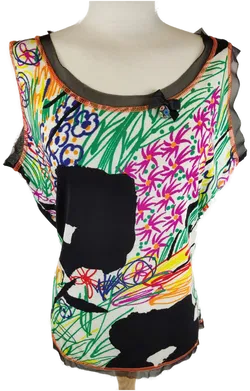 FLAMM Damen Zweiteiler Bunt gemustert - L/40 - Bild 5